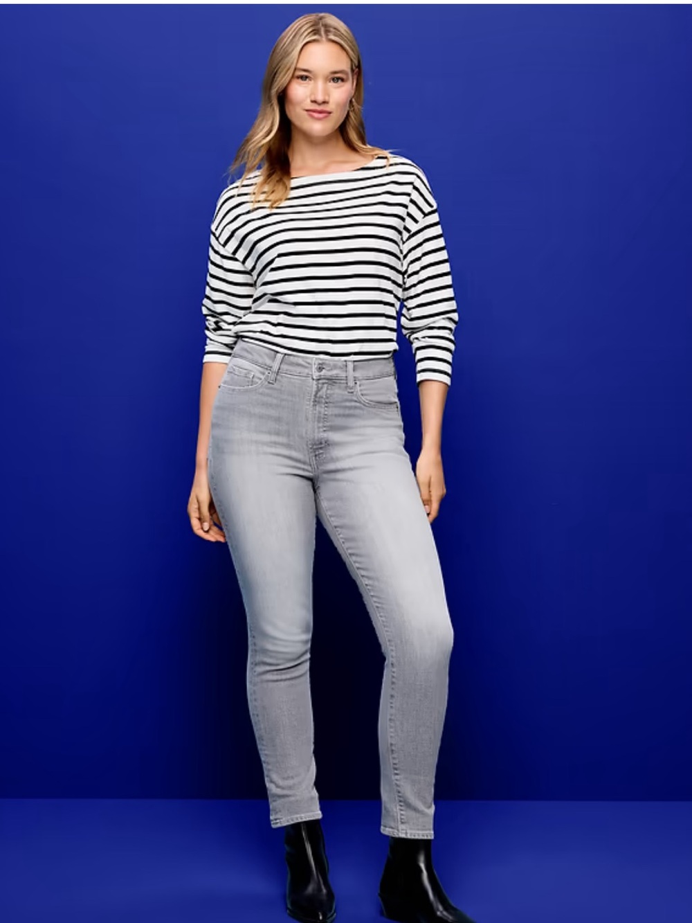 Old Navy Grey Denim Jeans Full Length